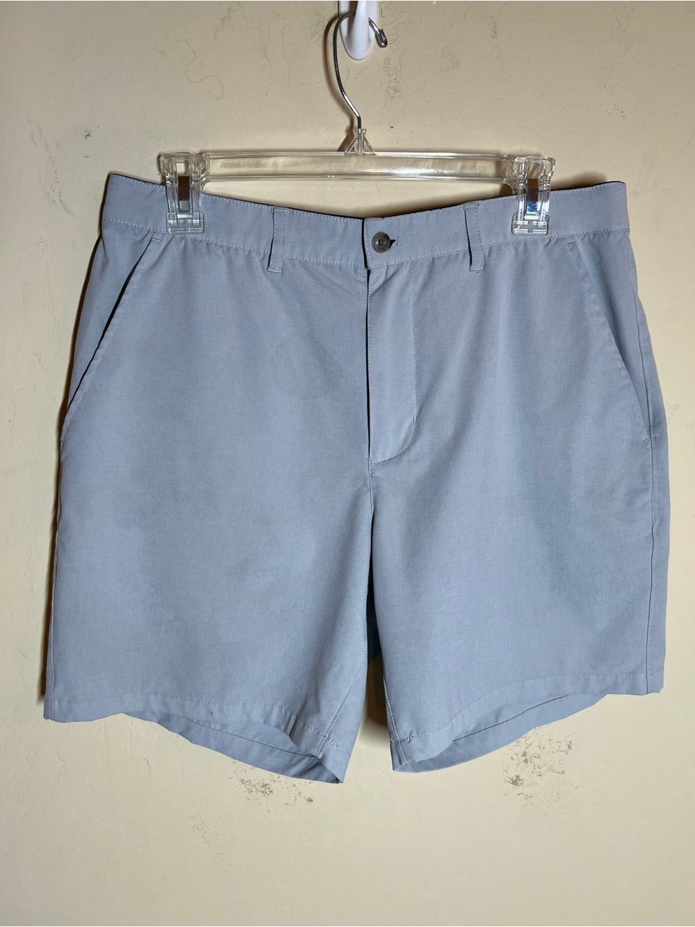 Marine Layer Sky-Blue Flat Front Men's Shorts